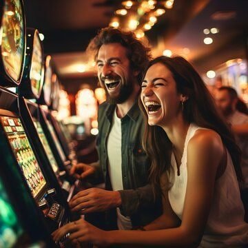 Tampilan permainan slot klasik dengan kombinasi simbol menarik